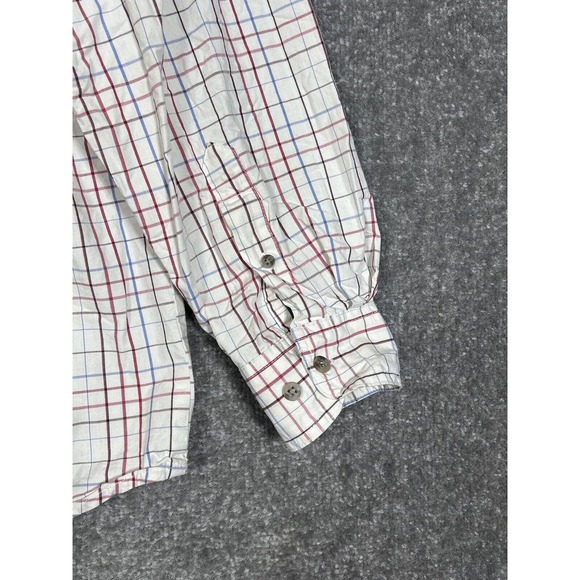 Wrangler Rugged Wear Plaid Long Sleeve Button Up Western Shirt Mens Size Large - Picture 4 of 7